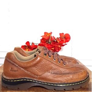 Y2k Men's Dr Martens Brown Low Top Lace Up Loafers sz 13 EU 47